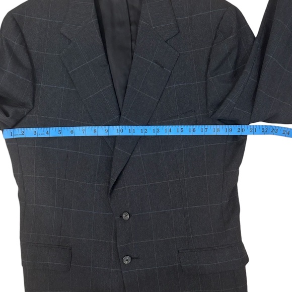 Polo University Club Ralph Lauren Mens Blazer Chest Sz 45 Dark Gray Made In USA - Picture 9 of 11